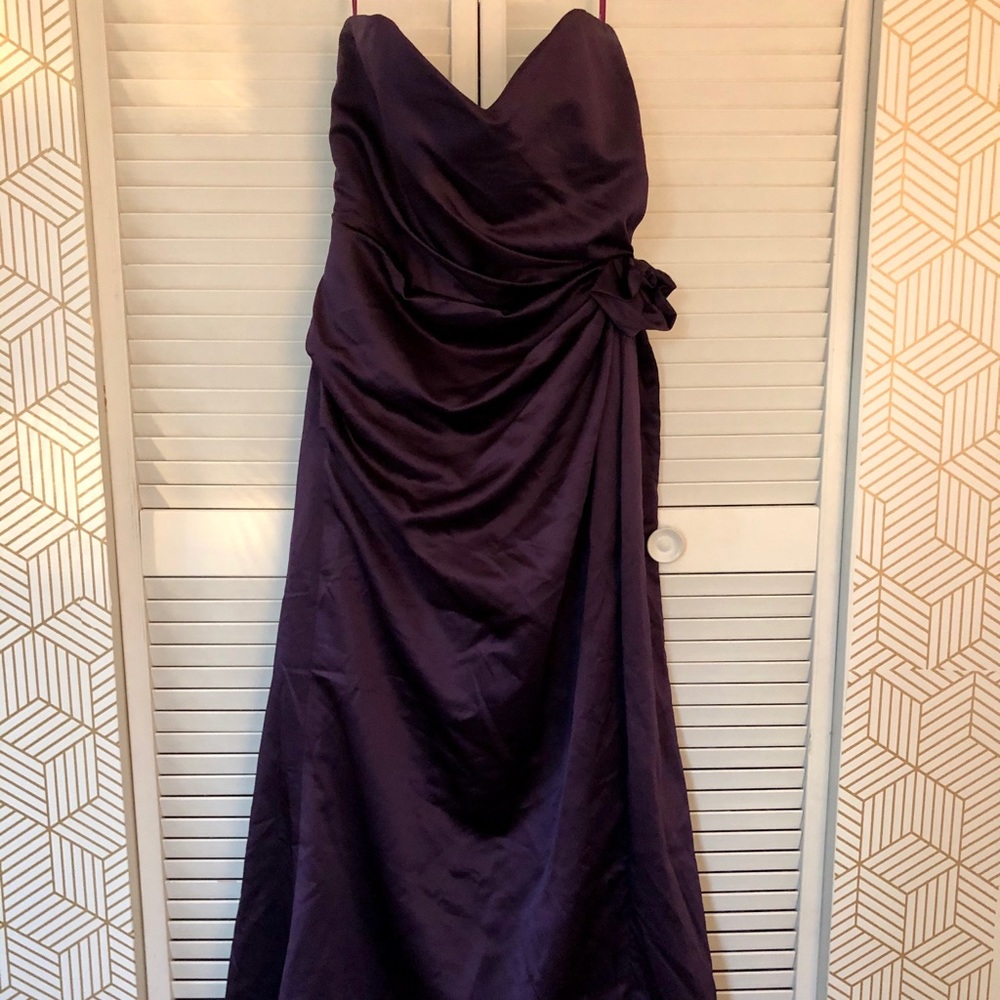 Eggplant Purple Bridesmaid Dress